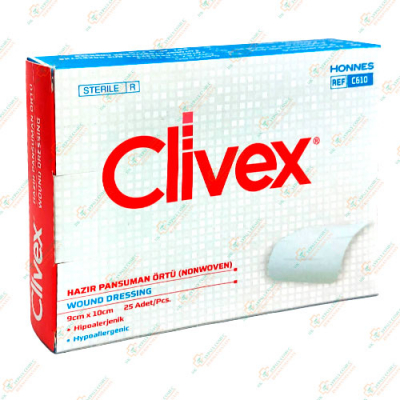 Повязка стерильная Clivex 9смх10см прозрачн.