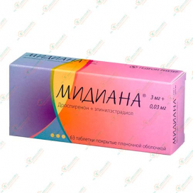 Мидиана 3мг/0,03мг/21таб