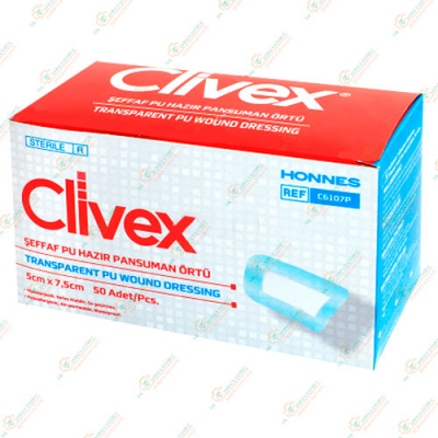 Повязка стерильная Clivex 5смх7,5см прозрачн.